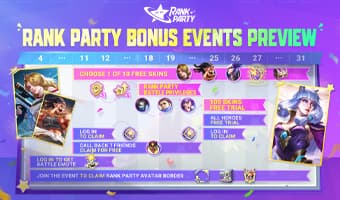 RANK PARTY BONUS EVENTS PREVIEW!
