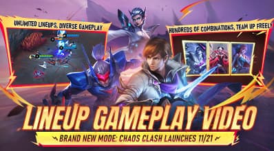 Lineup Gameplay | New Mode Chaos Clash | Mobile Legends: Bang Bang